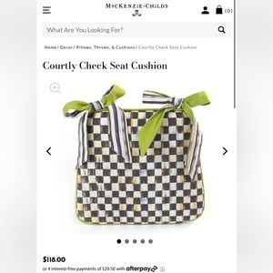 Designer MacKenzie-Childs Seat Cushions (4)